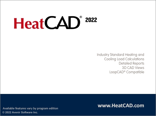 HeatCAD Overview Screenshot